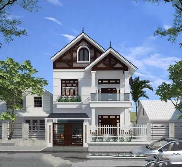 Mái giật cấp có thể áp dụng đối với nhà phố và nhà ở nông thôn. Ảnh: Khám phá.