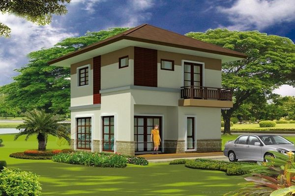 Xây dựng trên tổng diện tích đất 40 m2, nhà 2 tầng mái thái thiết kế vô cùng đơn giản nhưng kiến trúc vững chắc. Ảnh: Vietnamarch.