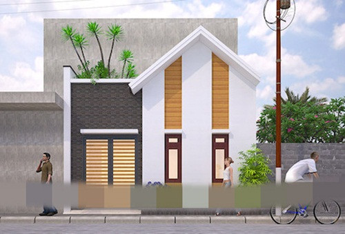 Nhà 1 tầng mái thái thiết kế trẻ trung, năng động. Ảnh: Kientrucsuvietnam.