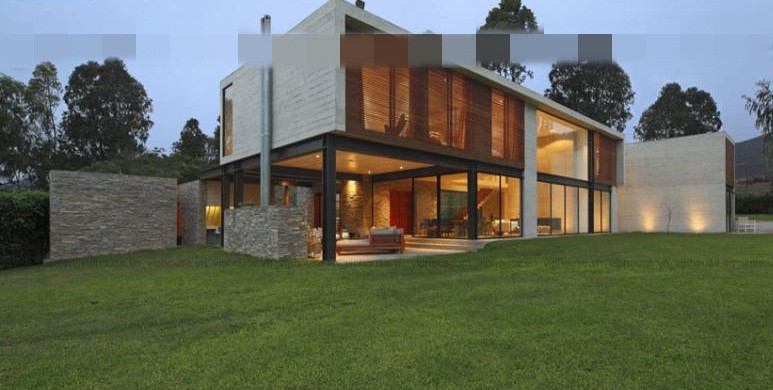 Những đường nét hiện đại, hình khối vuông vắn, góc cạnh tạo nét cá tính, độc đáo của ngôi nhà. Ảnh: Viphouse.