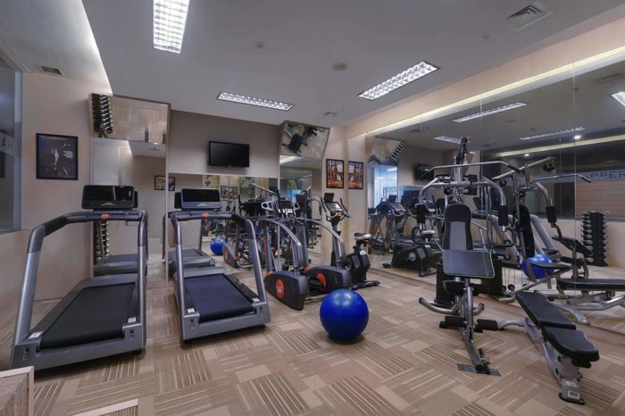 ...phòng tập gym với nhiều thiết bị hiện đại để đáp ứng nhu cầu cho các tuyển thủ thi đấu ở ASIA. Ảnh: Hotels.