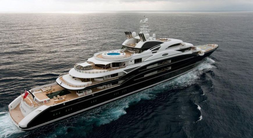 Đây là chiếc du thuyền lớn thứ hai thế giới trị giá 500 triệu USD của tỷ phú Farkad Akhmedov. Ảnh: Club Yacht.