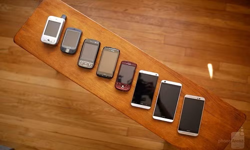 Thiết kế của smartphone HTC qua các năm.