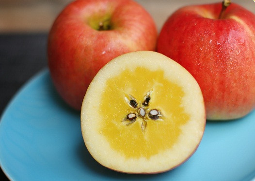 Giống táo đặc biệt này được phát triển từ năm 1985 bởi ông vua Yuya Kimura. Ảnh: Angelashouse.