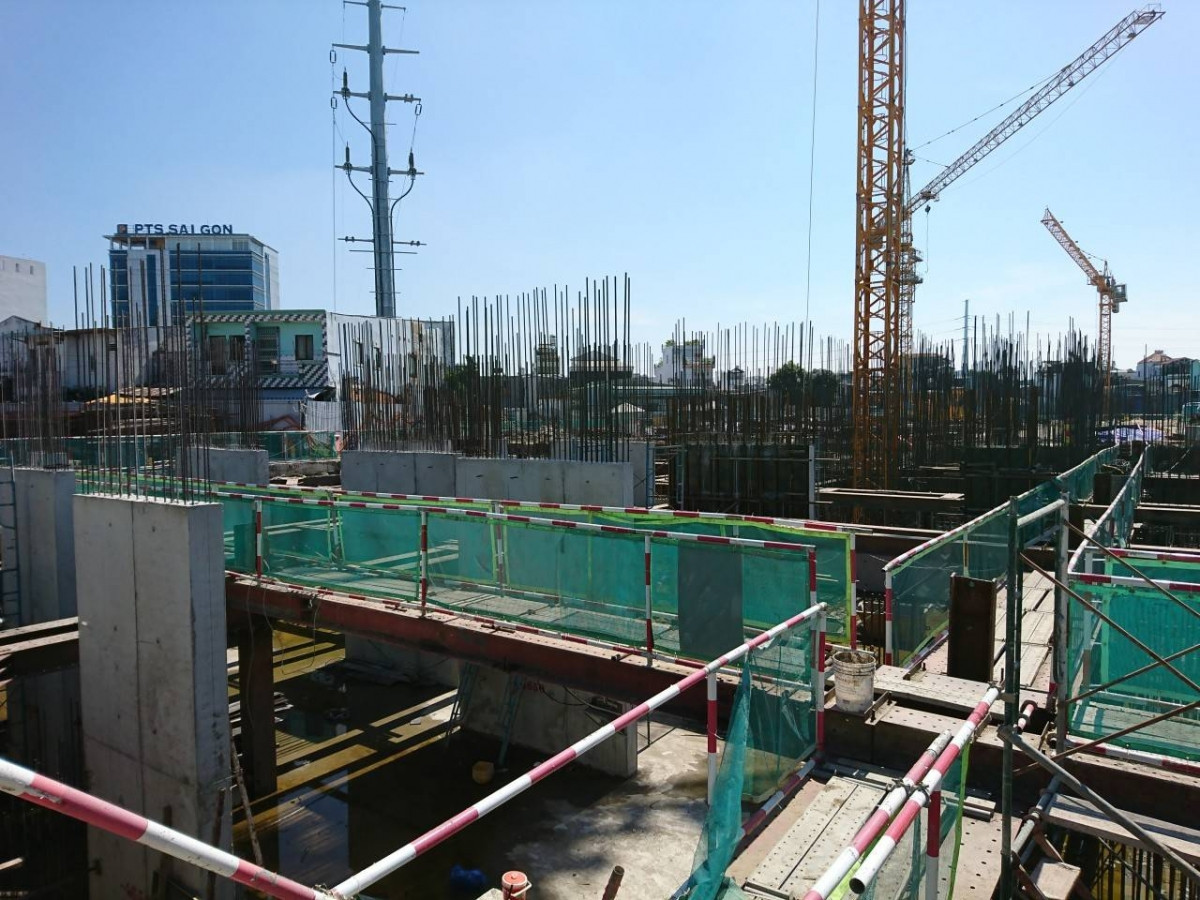 Dự án được khởi công từ năm 2016 và dự kiến bàn giao nhà vào quý IV/2018. Ảnh: Tapdoannhadat.