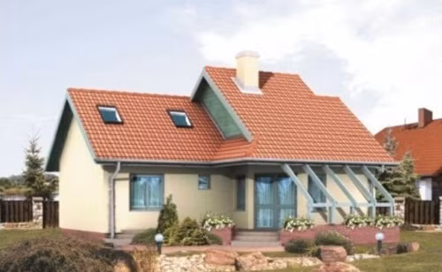 Nhà vườn cấp 4 mái thái chữ L có gác lửng kiến trúc độc đáo. Ảnh: Kientruc.