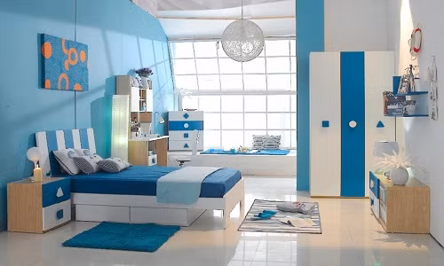 Màu xanh nhạt mang hơi thở mát lạnh của đại dương được xem là xu hướng thiết kế sơn nhà đẹp 2018.