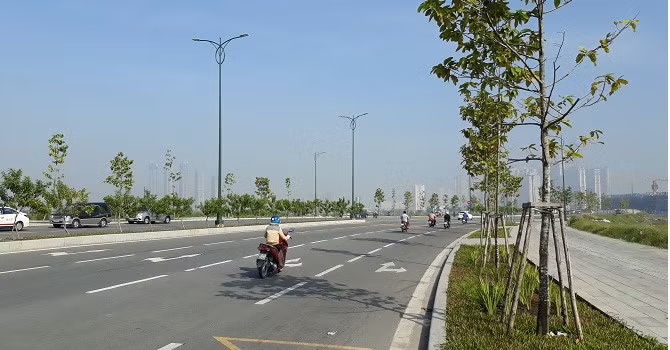 Khu dân cư Lô M7 Khu A - Đô thị mới Nam TP HCM do Công ty Cổ phần phát triển Phú Hưng Thái (Công ty Phú Hưng Thái) làm chủ đầu tư, thế chấp quyền sử dụng đất và dự án đầu tư nhà ở tại Ngân hàng Thương mại Cổ phần Ngoại Thương - chi nhánh Nam Sài Gòn và Ngân hàng Thương mại Quốc tế Việt Nam - Chi nhánh TP HCM. Ảnh: Bizlive.