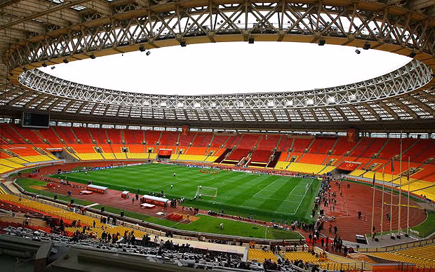 Luzhniki là sân vận động quốc gia, cũng là sân đấu bóng đá lớn nhất của Nga. Ảnh: Telegraph.