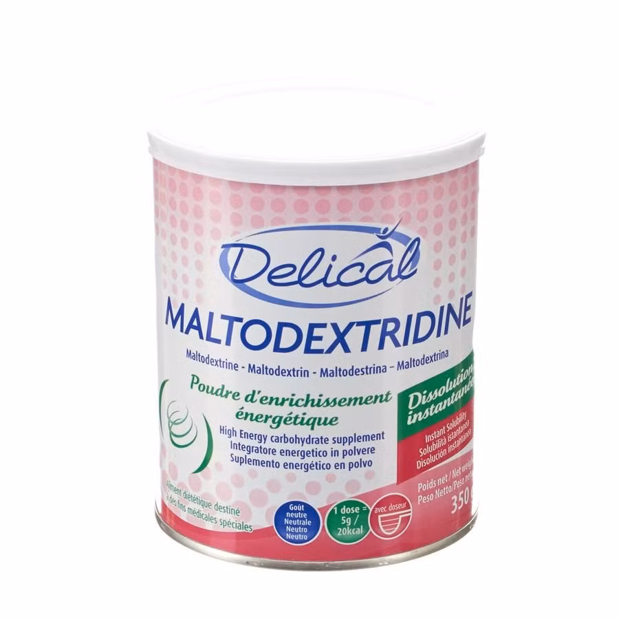 Sản phẩm dinh dưỡng Maltodextridine Poudre d'enrichissement énergétique 350 g dành cho người suy nhược cơ thể của Lactalis cũng nằm trong diện cảnh báo nhiễm khuẩn. Ảnh: Pharmapassion.