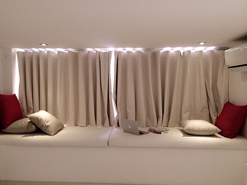 Góc thư giãn của gia đình. Ảnh: Plo.