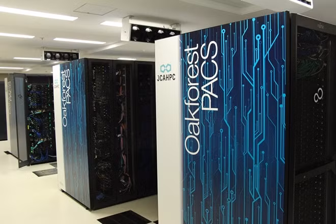 Ở vị trí thứ 9 là siêu máy tính Oakforest-PACS, đặt tại Học viện Khoa học Máy tính Cao cấp RIKEN Nhật Bản. Oakforest-PACS được trang bị vi xử lý Intel ‘Knights Landing’ Xeon Phi giúp nó đạt được tốc độ 13,55 petaflop qua đó giúp các nhà khoa học nghiên cứu, phát triển trong lĩnh vực khoa học và công nghệ.