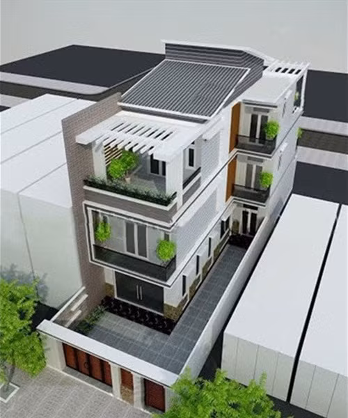 Những đường kẻ liền nhau tạo nên không gian thoáng đãng. Ảnh: Nhadepktv.