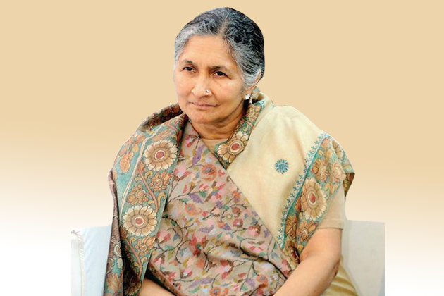 Nữ tỷ phú giàu nhất Ấn Độ là bà Savitri Jindal (8,2 tỷ USD), vợ của ông Om Prakash Jindal, người sáng lập OP Jindal Group - tập đoàn kinh doanh thép và năng lượng nổi tiếng Ấn Độ. Ảnh: Indian Billgates.