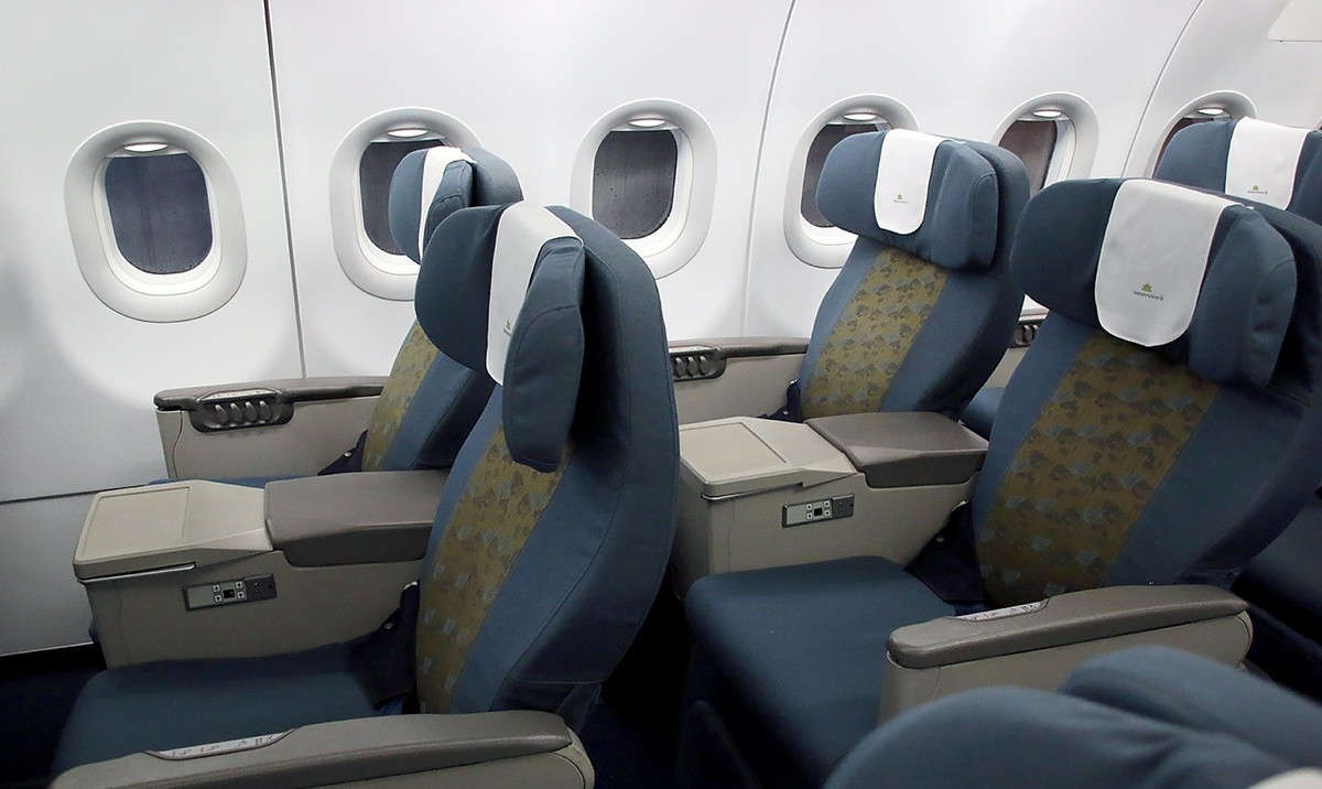 Ghế ngồi hạng thương gia. Ảnh: Yeumaybay.