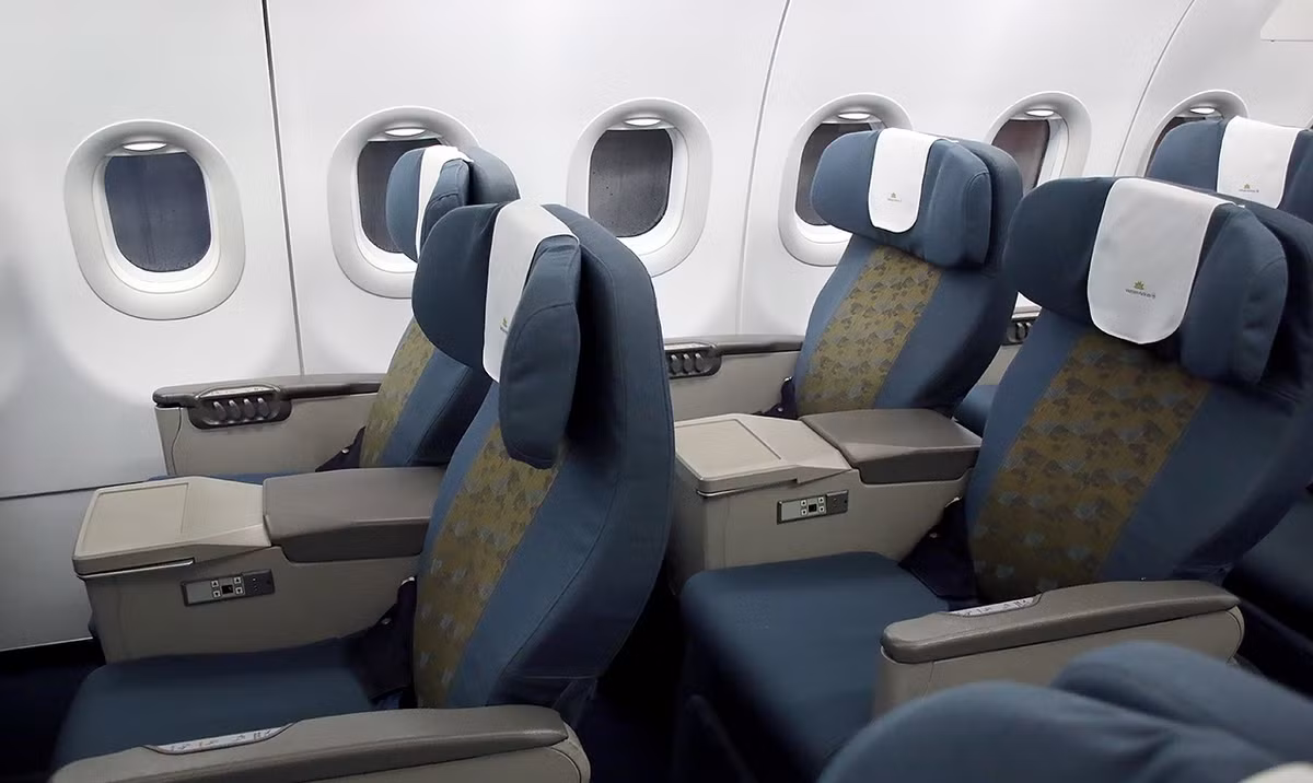 Ghế ngồi hạng thương gia. Ảnh: Yeumaybay.