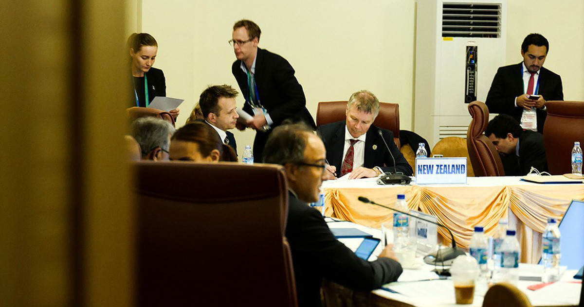  Hiệp định TPP - CPTPP được khởi xướng cách đây hơn chục năm và trải qua nhiều vòng đàm phán. Hiệp định TPP có nguồn gốc từ Hiệp định hợp tác Kinh tế chiến lược Xuyên Thái Bình Dương (Trans-Pacific Strategic Economic Partnership Agreement – còn gọi là P4). Ảnh: Reuters.