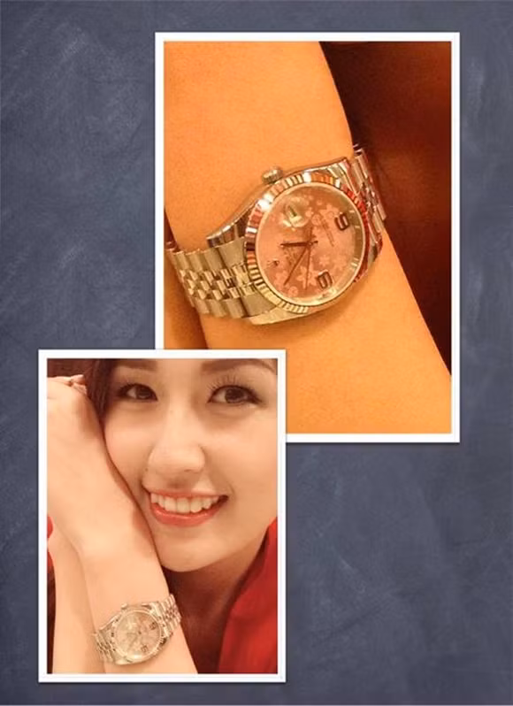 Chiếc đồng hồ Rolex sang trọng trị giá khoảng 1 tỷ đồng. Ảnh: Baogiaothong.