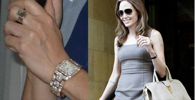 Cư dân mạng phát hiện chiếc nhẫn kim cương trị giá 10 tỷ đồng được Mr. Đàm đeo giống của diễn viên Angelina Jolie. Ảnh: Dân Việt.