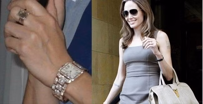 Cư dân mạng phát hiện chiếc nhẫn kim cương trị giá 10 tỷ đồng được Mr. Đàm đeo giống của diễn viên Angelina Jolie. Ảnh: Dân Việt.