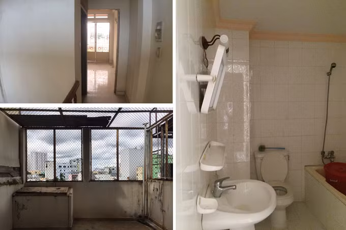 Cầu thang bố trí giữa nhà trông lạc hậu đồng thời khiến tổng thể trở nên tăm tối, thiếu ánh sáng.