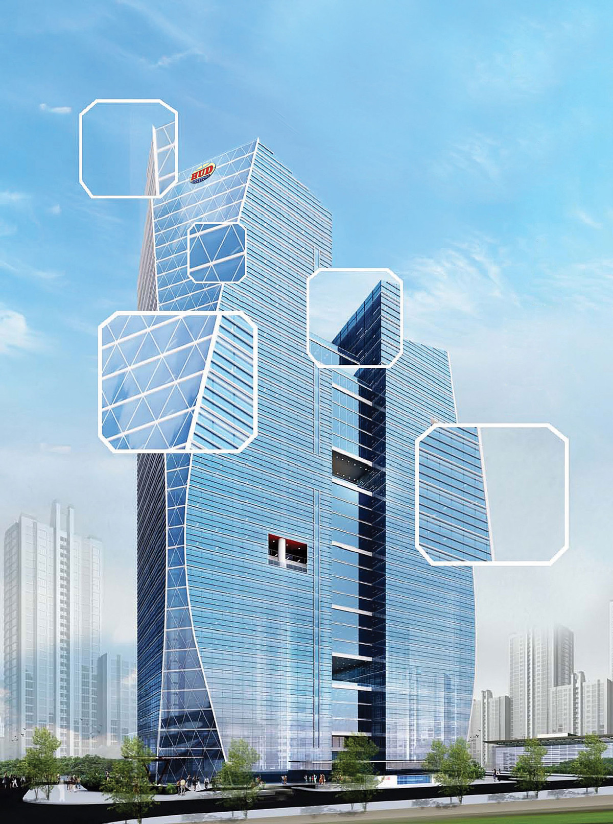 Khi bắt đầu triển khai, HUD thể hiện tham vọng với dự án có quy mô khoảng 2.000 tỷ đồng. Ảnh: Hudtower.