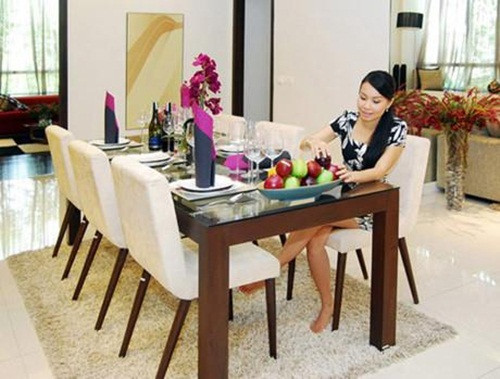 Căn hộ cao cấp của gia đình ca sĩ Cẩm Ly có diện tích gần 400m2 tại Q.7, TP HCM. Ảnh: Lao động.