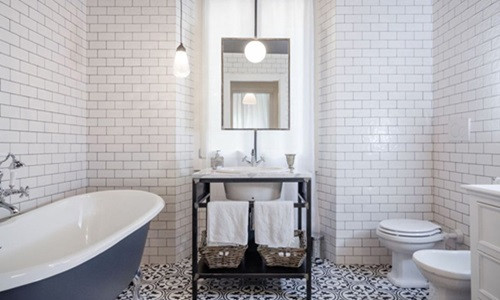 Gạch men trắng chưa bao giờ bước ra khỏi xu hướng kiến trú. Nó phù hợp với mọi căn nhà, mọi gian phòng. Ảnh: Gachlatnen.