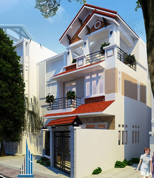 Nhà phố 3 tầng đẹp hiện đại, hoàn hảo đến từng chi tiết. Ảnh: Phatkienphat.