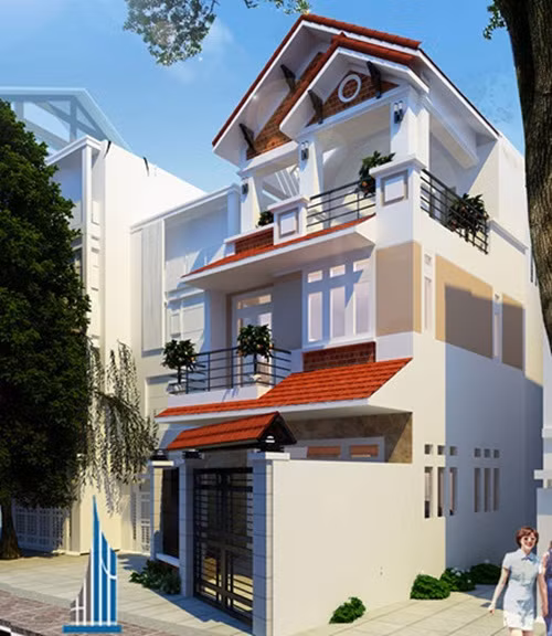 Nhà phố 3 tầng đẹp hiện đại, hoàn hảo đến từng chi tiết. Ảnh: Phatkienphat.