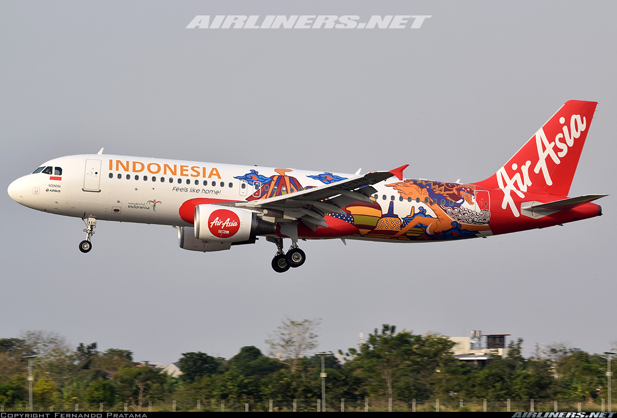 Indonesia AirAsia là một hãng hàng không giá rẻ tại Jakarta, Indonesia. Trụ sở chính của hãng đặt tại Sân bay quốc tế Soekarno-Hatta, Jakarta. Ảnh: Airliners.