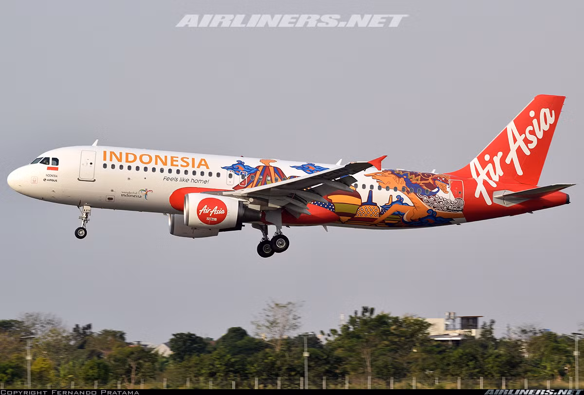 Indonesia AirAsia là một hãng hàng không giá rẻ tại Jakarta, Indonesia. Trụ sở chính của hãng đặt tại Sân bay quốc tế Soekarno-Hatta, Jakarta. Ảnh: Airliners.