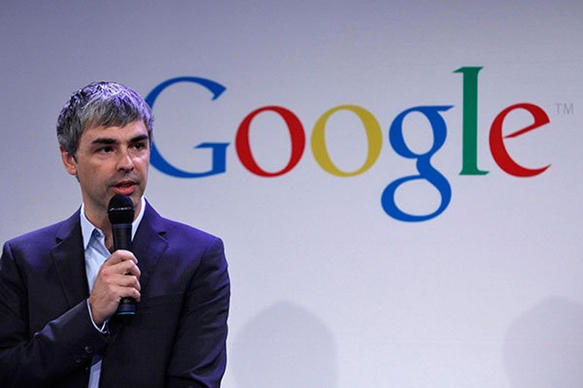 Nhà đồng sáng lập Google, tỷ phú Larry Page cũng nhận mức lương khiêm tốn 1 USD năm 2013. Ảnh: CNN.