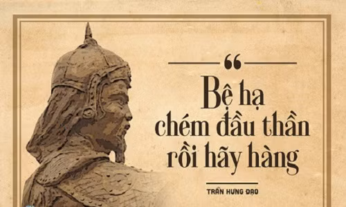 Sau thất bại năm 1258, đến năm 1285, vua Nguyên sai con trai là Thoát Hoan kéo quân sang xâm lược nước ta. Thế giặc rất mạnh, tiến vào Thăng Long. Trước thế rất mạnh của địch, thượng hoàng Trần Thánh Tông tỏ ra lo lắng, hỏi có nên hàng không. Quốc công Tiết chế Hưng Đạo Vương Trần Quốc Tuấn trả lời: “Bệ hạ chém đầu thần rồi hãy hàng”.