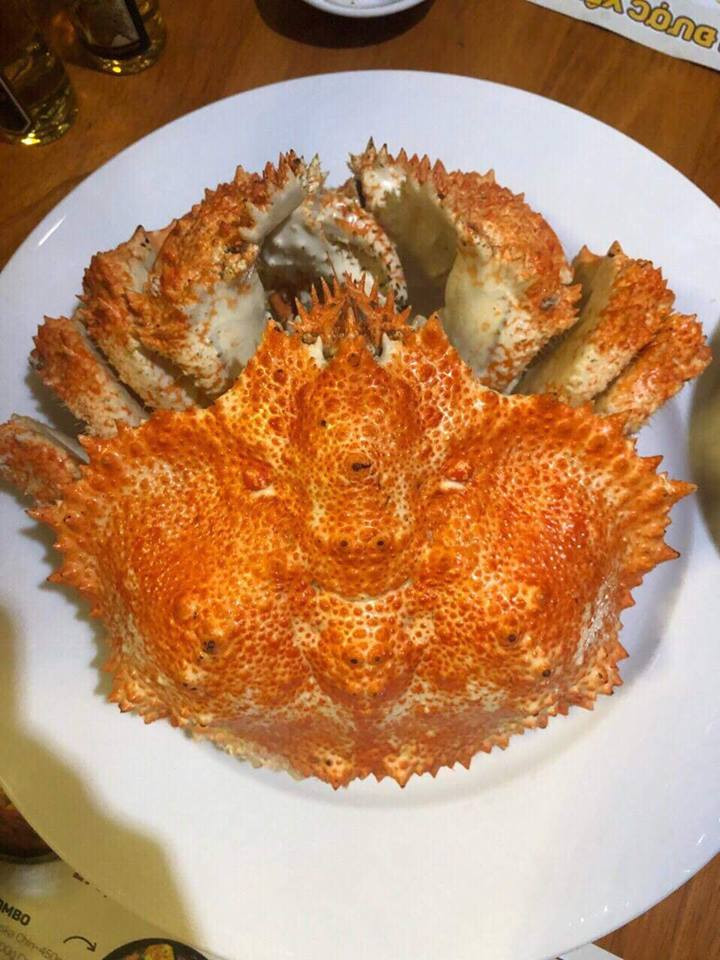 Thịt cua khá nhiều, thơm, ngọt, mùi vị giống thịt ghẹ. Ảnh: FB Trần Thu Thuỷ.