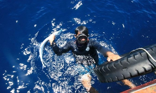 Dù kiếm khá nhiều tiền nhưng người thợ luôn đối mặt với rủi ro, bất trắc, thậm chí phải bỏ mạng giữa trùng dương. Ảnh: Tiền phong.