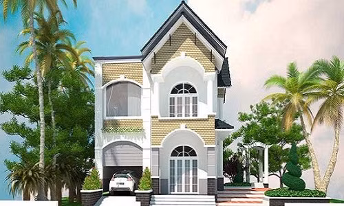 Màu sắc trẻ trung kết hợp hàng cây xanh mướt tạo cảnh quan xung quanh thoáng mát. Ảnh: Nhabinhduong.