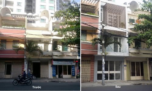 Ngôi nhà phố (ở TP HCM) xây theo lối kiến trúc truyền thống đã xập xệ sau nhiều năm sử dụng. Vì thế gia chủ quyết định cải tạo, sửa chữa nhà cũ ngột ngạt thành không gian thoáng đãng.