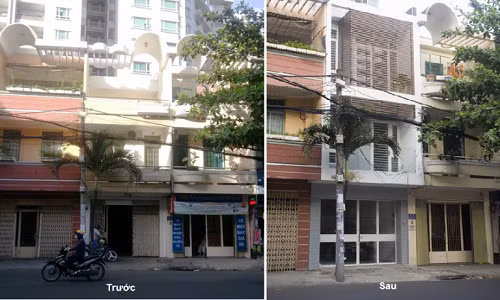 Ngôi nhà phố (ở TP HCM) xây theo lối kiến trúc truyền thống đã xập xệ sau nhiều năm sử dụng. Vì thế gia chủ quyết định cải tạo, sửa chữa nhà cũ ngột ngạt thành không gian thoáng đãng.