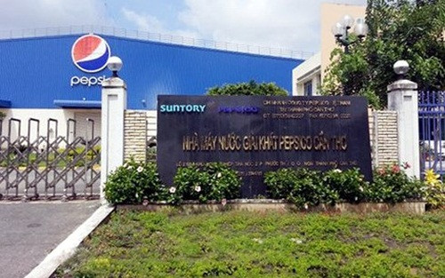 Suntory PepsiCo Việt Nam thành lập tháng 4/2013, có 100% vốn nước ngoài, là liên doanh giữa PepsiCo Việt Nam và tập đoàn nước giải khát Suntory Holdings Limited có trụ sở tại Nhật Bản. Ảnh: Internet.