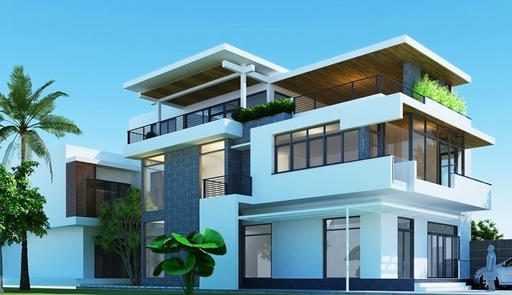 Toàn bộ hệ thống cửa kính vừa giúp nhà lấy ánh sáng vừa mang tính thẩm mỹ. Ảnh: TDA.