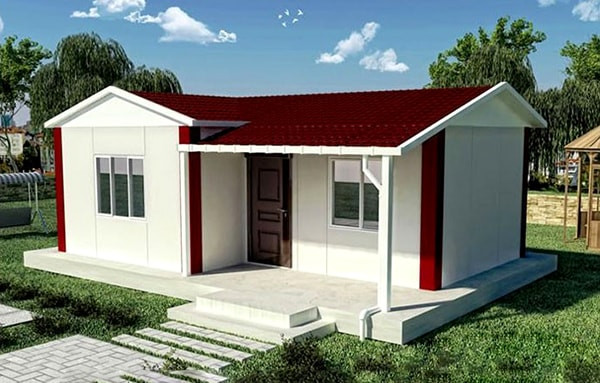 Nhà gồm 1 phòng khách, 1 bếp, 1 phòng ngủ và 1 nhà vệ sinh, phù hợp với người sống độc thân hoặc những cặp vợ chồng trẻ chưa có nhu cầu nhiều về mặt diện tích sinh hoạt. Ảnh: Xaydungnhadepmoi.