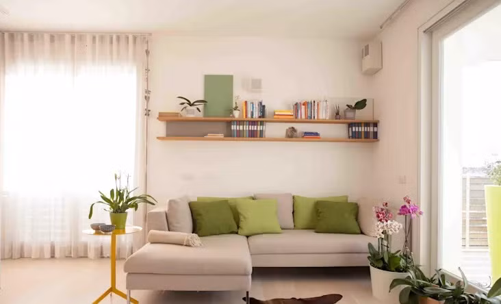 Bộ sofa với sắc xanh tuyệt đẹp dành cho những ai yêu thích thiên nhiên.