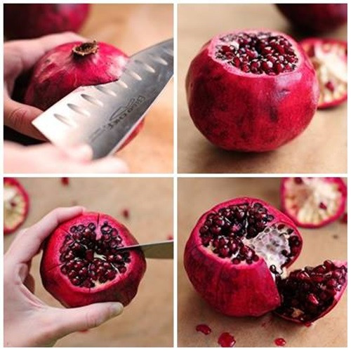 Ngoài lựu Peru, các cửa hàng trái cây nhập khẩu còn có lựu Ấn Độ, lựu Ai Cập...Tùy theo mùa, đợt hàng mà khách hàng lựa chọn để thưởng thức đúng vị. Ảnh: Sotra.