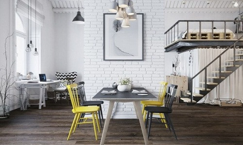 Do hạn chế về diện tích nên kiến trúc sư chọn phương án thiết kế nhà cấp 4 có gác lửng.