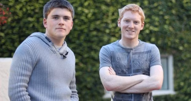 Hai anh em Patrick và John Collison mất 4 năm để trở thành tỷ phú vào năm 2016. Khi đó, công ty thanh toán trực tuyến Stripe do họ sáng lập được định giá 9 tỷ USD. Ảnh: The Irish Times.