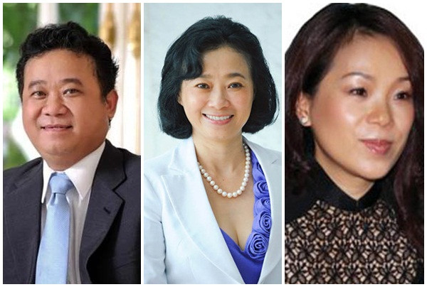 Bà Đặng Thị Hoàng Yến (giữa) và bà Đặng Thị Hoàng Phượng (phải) đều là những nữ doanh nhân giàu có trên thương trường. Ảnh: Toprich.