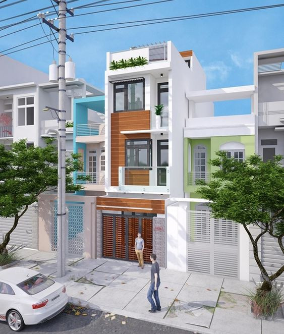 Kết cấu chặt chẽ được bố trí ngăn nắp, hài hòa giữa các màu sắc nổi bật là một trong những điểm nhấn của công trình. Ảnh: Kientrucnhadep24h.