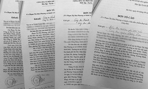 Đơn tố cáo Phạm Thị Mai Phương lừa đảo.