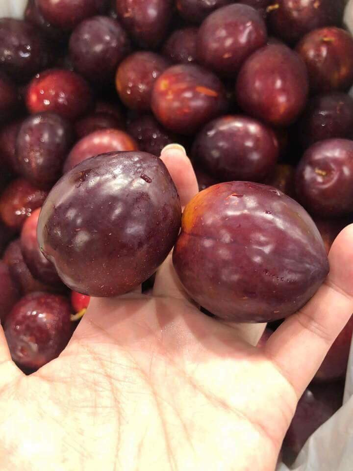 Hiện, mận Úc nhập khẩu được rao bán từ 130.000 - 300.000 đồng/kg. Ảnh: FB Nguyễn Minh Nhật.